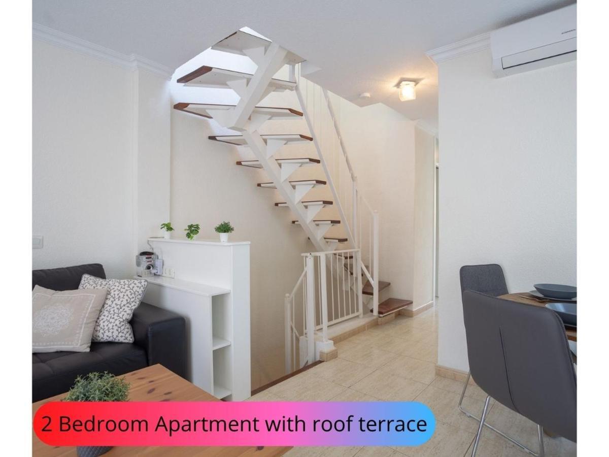 Desirable Rooftop Terrace , 2 Bedroom Apartment With Wifi In Costa Adeje 卡亚俄萨尔瓦赫 外观 照片