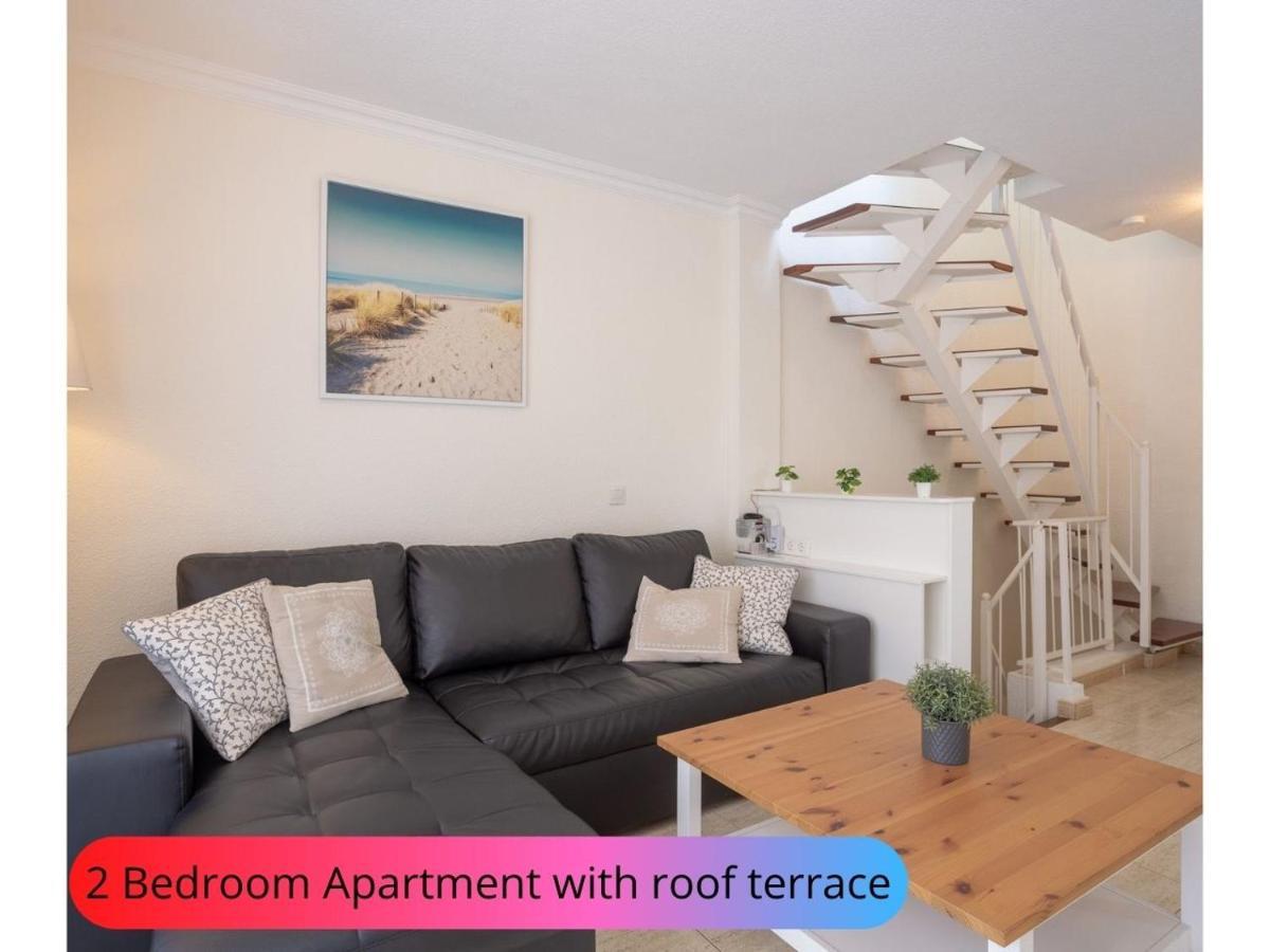 Desirable Rooftop Terrace , 2 Bedroom Apartment With Wifi In Costa Adeje 卡亚俄萨尔瓦赫 外观 照片