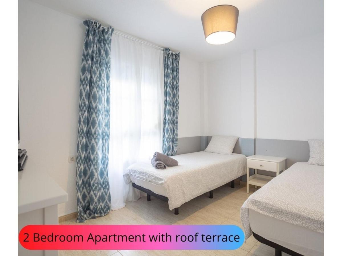 Desirable Rooftop Terrace , 2 Bedroom Apartment With Wifi In Costa Adeje 卡亚俄萨尔瓦赫 外观 照片