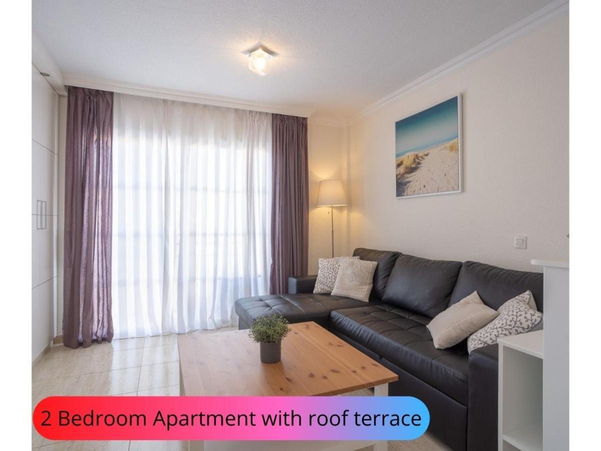 Desirable Rooftop Terrace , 2 Bedroom Apartment With Wifi In Costa Adeje 卡亚俄萨尔瓦赫 外观 照片